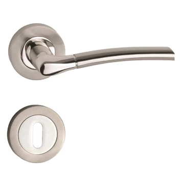 Vesta króm-szatén nikkel (zamak) bb tollas kulcsnyílású, rozettás kilincs *6000079101-K*