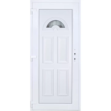 100x210 balos köln 1 üveges bejárati ajtó 3 rétegű üveggel extra vastag hőszigetelt panellel 5 kamrás fehér RP