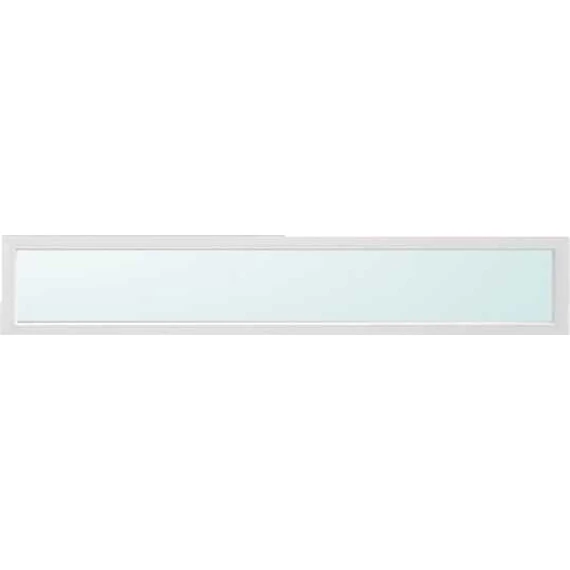 130x30 felülvilágító fix üvegezéssel fehér színben 3 rétegű savmart üveggel