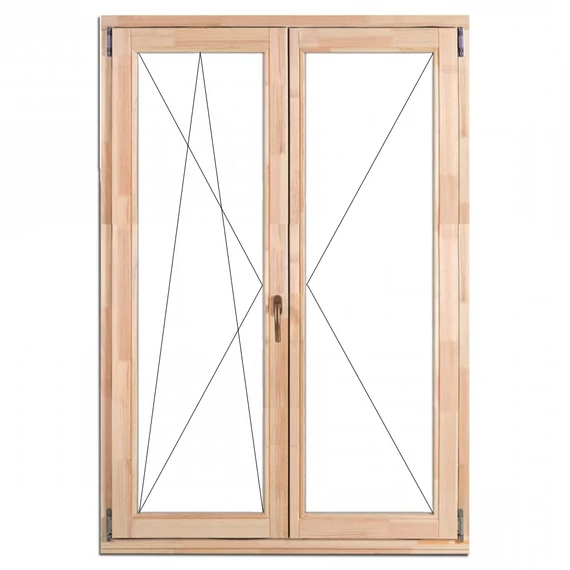 150x240 középen nyíló bukó nyíló balos fa erkélyajtó natúr