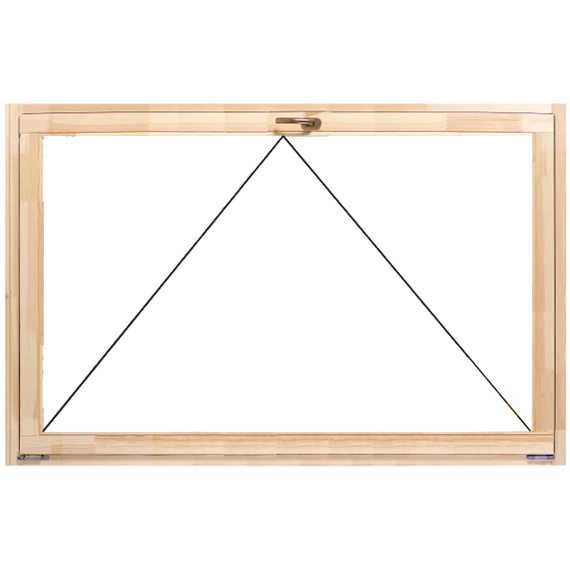 150x60 bukó fa ablak natúr