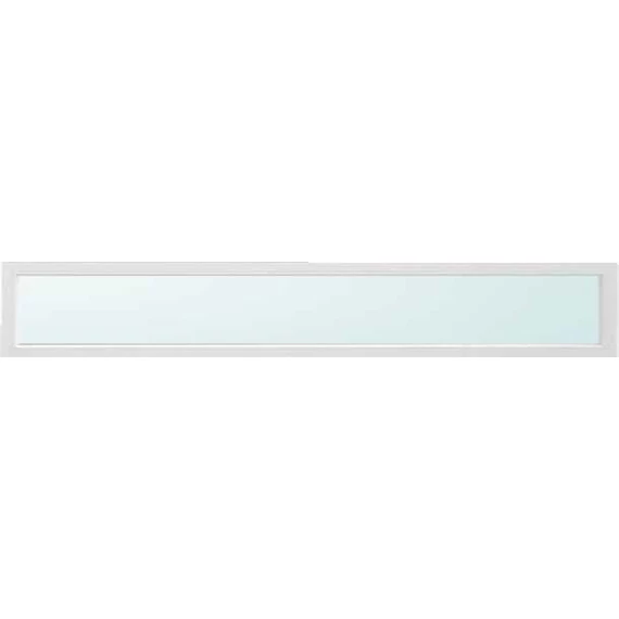 160x30 felülvilágító fix üvegezéssel fehér színben 3 rétegű savmart üveggel