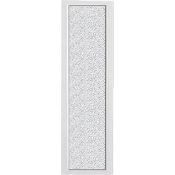 40x210 oldalvilágító fix üvegezéssel fehér színben 2 rétegű GRÍZ üveggel