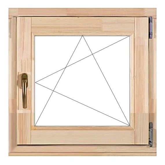 60x60 bukó nyíló jobbos fa ablak natúr