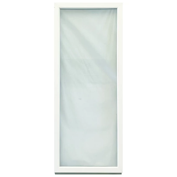 90x240 Brügmann 3 rétegű üveggel fix üvegezésű műanyag oldalvilágító fehér 5 kamrás