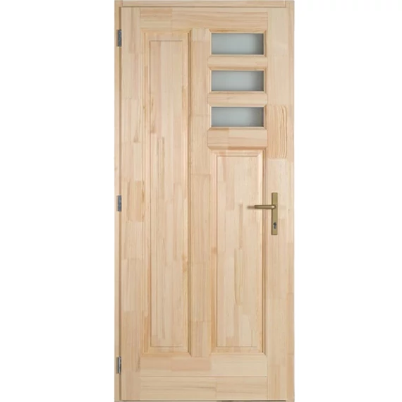 100x210 Bogi fa bejárati ajtó borovi fenyőből balos 