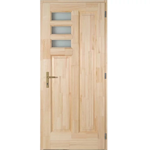 100x210 Bogi fa bejárati ajtó borovi fenyőből jobbos 