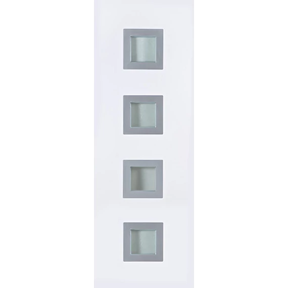 Bihar 4 üveges ajtópanel 42 mm vastagságú, fehér színben