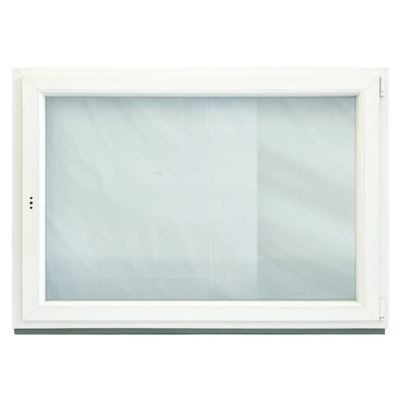 150x120 Rehau bukó nyíló jobbos műanyag ablak fehér 6 kamrás 2 rétegű üveggel