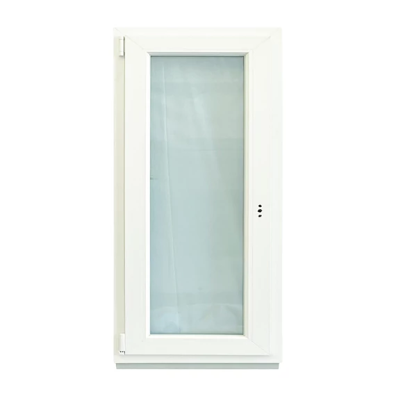 60x120 Brügmann 2 rétegű üveggel bukó nyíló balos műanyag ablak fehér 5 kamrás