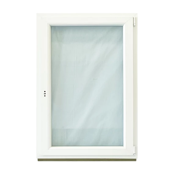 90x120 Rehau bukó nyíló jobbos műanyag ablak fehér 6 kamrás 2 rétegű üveggel