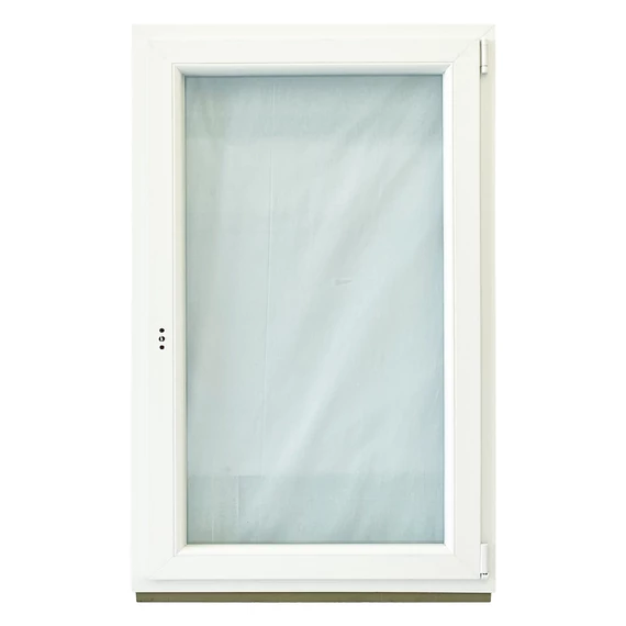 90x150 Brügmann 2 rétegű üveggel bukó nyíló jobbos műanyag ablak fehér 5 kamrás
