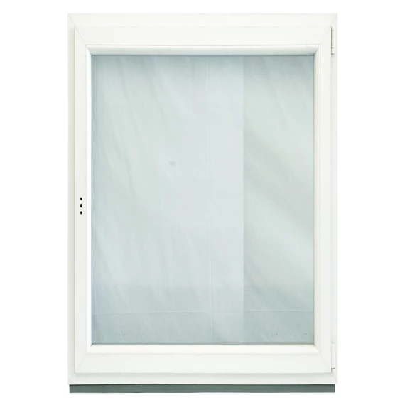 120x150 Rehau bukó nyíló jobbos műanyag ablak fehér 6 kamrás 3 rétegű üveggel