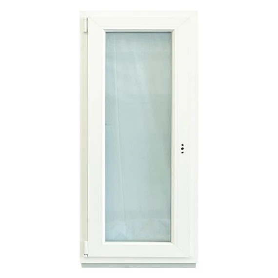 60x150 Brügmann 3 rétegű üveggel bukó nyíló balos műanyag ablak fehér 5 kamrás