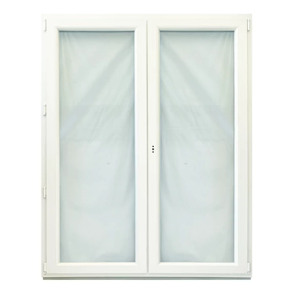 150x210 Rehau középen nyíló bukó nyíló jobbos műanyag erkélyajtó fehér 6 kamrás 2 rétegű üveggel