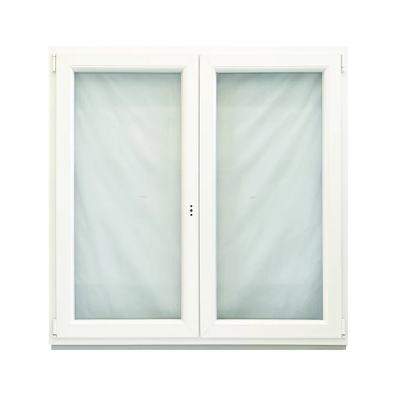 150x150 Brügmann 2 rétegű üveggel középen nyíló bukó nyíló balos műanyag ablak fehér 5 kamrás