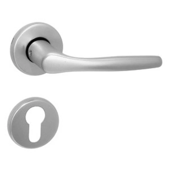 Christie alumínium f1 pz cilinderhelyes, rozettás kilincs 6000081501-E