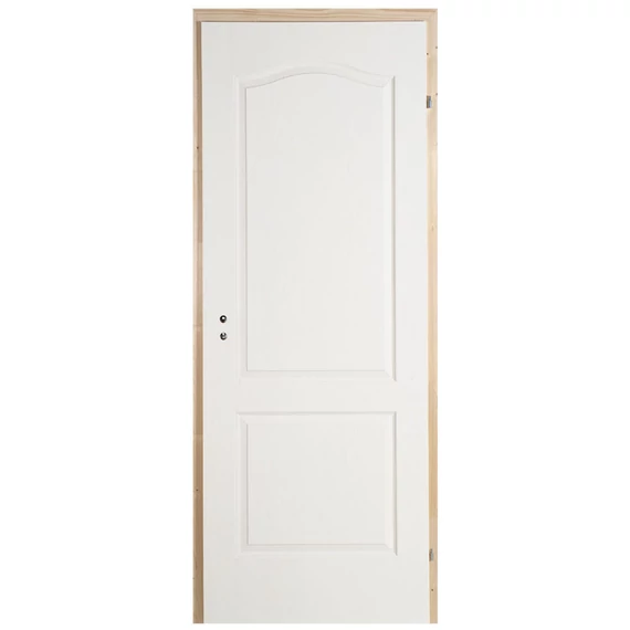 75x210 Dusa tele lemezelt fa beltéri ajtó gerébtokkal jobbos