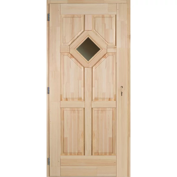 Tarna2,fa bejárati ajtó borovi fenyőből balos