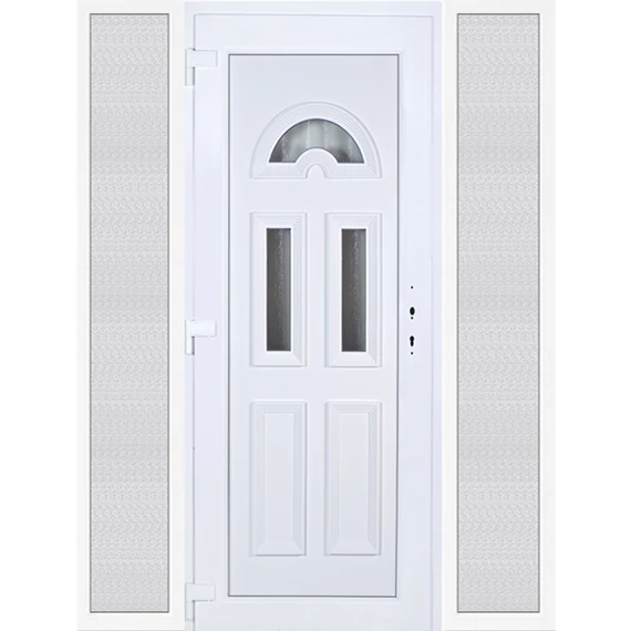 180x210 balos köln 3 üveges műanyag bejárati ajtó oldalvilágítóval 5 kamrás fehér