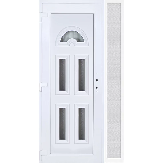 120x210 balos köln 5 üveges műanyag bejárati ajtó oldalvilágítóval 5 kamrás fehér