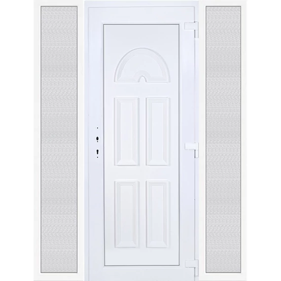 Köln tömör EXTRA hőszigetelésű 180x210 KIFELÉ NYÍLÓ műanyag bejárati ajtó jobbos fehér színben 3 rétegű üveggel RP