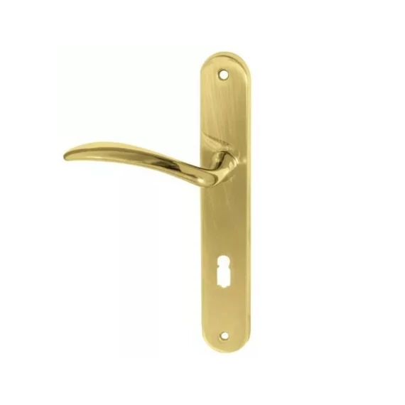 Raffaella réz pz cilinderhelyes, 92 mm kilincs-kulcsközép távolságú, mantova silden bejárati ajtó kilincs-kilincs BALOS *6000107101-B-K*