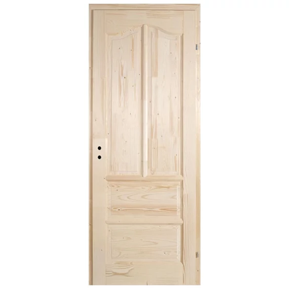 75x210 Róna tele fenyőfa beltéri ajtó jobbos