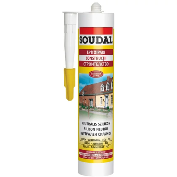 Soudal univerzális sziloplast neutrál, 280 ml fehér