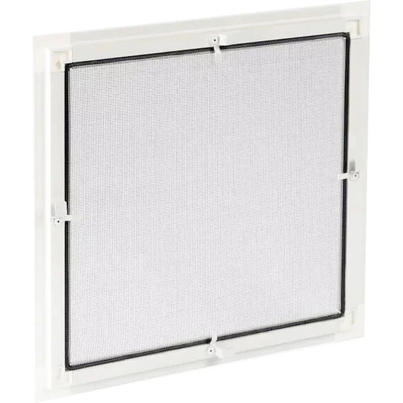 Fix szunyogháló 90x90 ablakhoz fehér aluminium kerettel,peremes