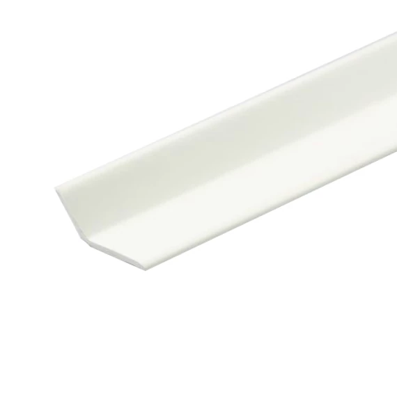 Szegőléc műanyagból 120° fehér színben