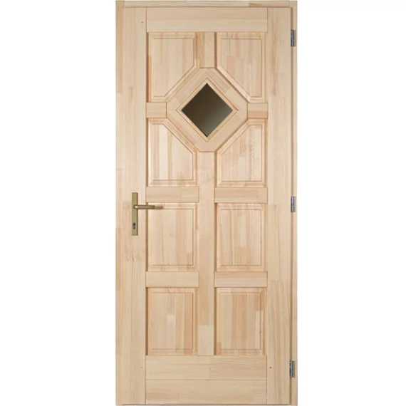 100x210 Tarna1 fa bejárati ajtó borovi fenyőből jobbos 