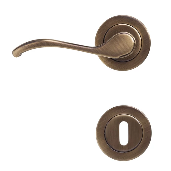 Toledo antikolt bb tollas kulcsnyílású, rozettás kilincs *6000078501-K*