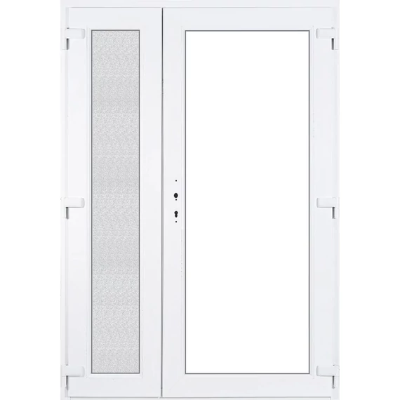 140x210 jobbos aszimmetrikusan nyíló Magdeburg üres bejárati ajtó extra vastag fehér